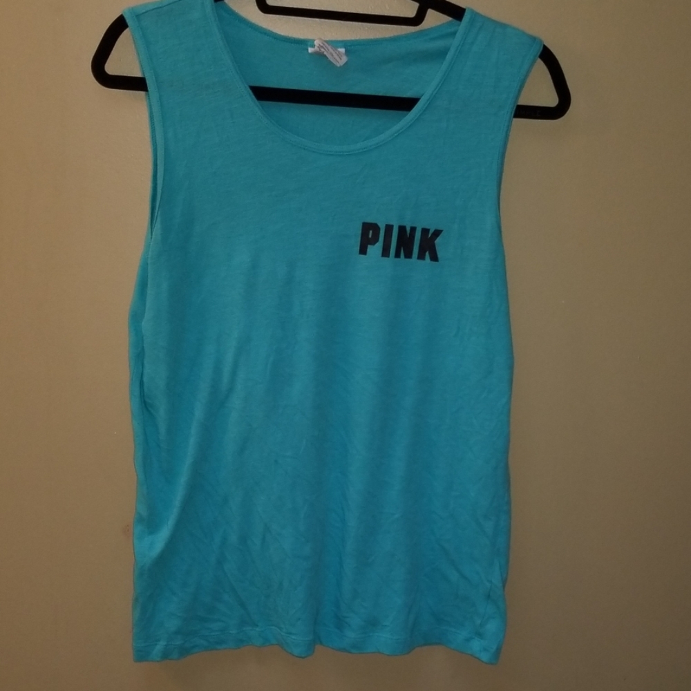 PINK tropical muscle tee